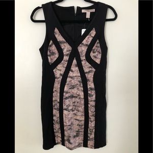 Forever 21 mini black/mauve dress